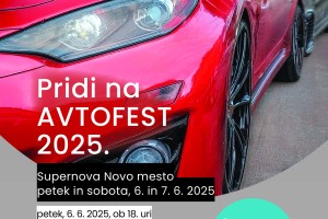 AVTOFEST 2025: Vikend avtomobilskih užitkov v Supernovi Novo mesto