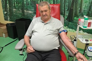 Marjan Gazvoda 110-ič daroval kri