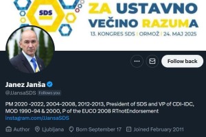 Janša z novo/staro profilko: z vražjimi rožički in Reporterjevo fotografijo, ki skriva njegova leta