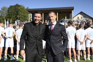 Kaj sta Aleksander Čeferin in Martin Golob počela v Grosupljem? (FOTO)