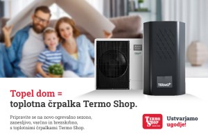 Topel dom = toplotna črpalka Termo Shop