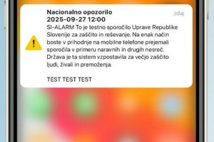 So operaterji krivi, da mnogi prejeli testnega sporočila SI-Alarm?