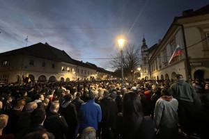 Protest v Novem mestu povečini potekal mirno