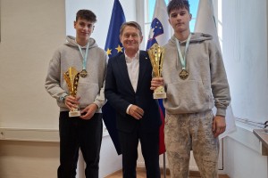 Črnomaljski župan sprejel svetovna prvaka