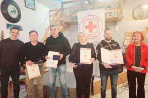 Podelitev priznanj krvodajalcem jubilantom v Novem mestu
