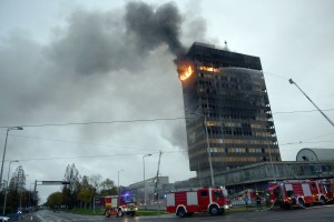 vjesnikov-neboticnik, pozar, zagreb