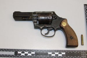 Trebanjski policisti med hišno preiskavo našli in zasegli revolver