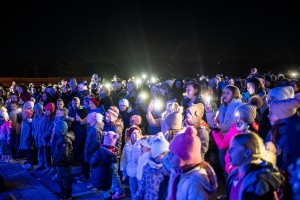 Prižig lučk v Deželi kozolcev