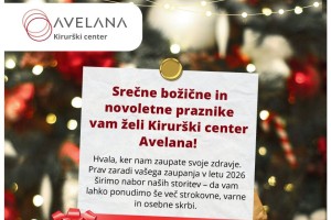 Kirurški center Avelana z novimi storitvami