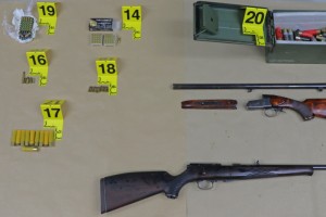 Med hišno preiskavo našli in zasegli orožje in strelivo