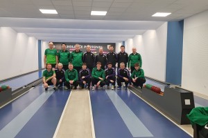 Moška in ženska ekipa Krke na vrhu 1.B kegljaške lige