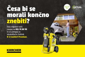 Spomladansko čiščenje vam prinese visokotlačni čistilnik Kärcher