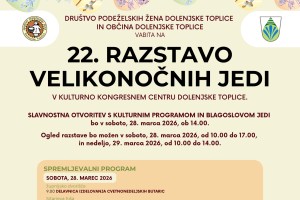 Dolenjske Toplice vabijo na 22. razstavo velikonočnih jedi