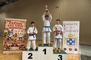 Mirnopeški karateisti postal zmagovalec Zajčkovega Kata turnirja