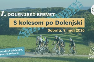 9. maja bo potekal prvi Dolenjski brevet S kolesom po Dolenjski