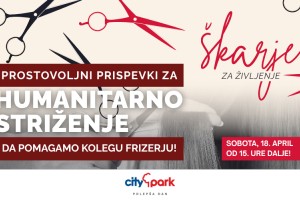 V Cityparku to soboto dobrodelno striženje