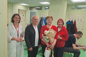 Marija Zalokar 120. darovala kri