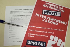 Podpise za sklic referenduma zbirajo tudi v Novem mestu
