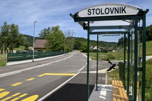 Namenu uradno predali odsek obnovljene ceste na ribnik v Stolovniku