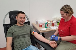 Uspešna terenska krvodajalska akcija v Šentjerneju