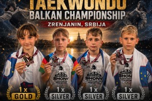 Donni zlato, fantom 3 srebra na Balkanskem taekwondo prvenstvu