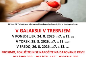 Krvodajalske akcije v Trebnjem