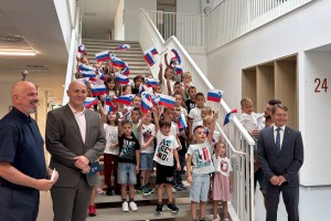Na OŠ Loka pozdravili 55 prvošolcev