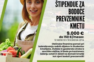 Občinske štipendije za deficitarne poklice in bodoče prevzemnike kmetij