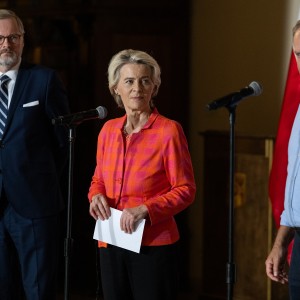 ursula von der leyen, poljska, donald tusk, Petr Fiala