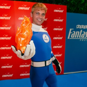 Fantastični 4 - Premiero je obiskal tudi Johnny Storm ali Človeška bakla