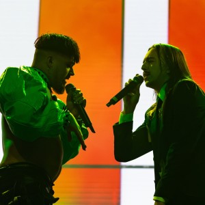 Finec Käärijä in Estonec Tommy Cash sta nastopila skupaj na odru