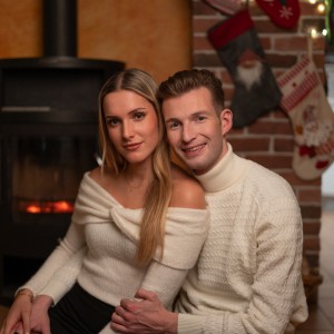 Žiga Jelar na snemanju spota z Ano Guček