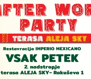 Petkov after work party na terasi Aleja sky