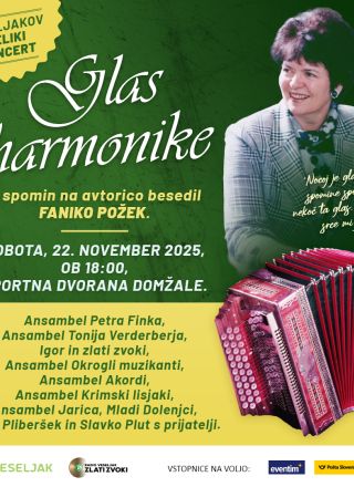 Veseljak vabi na veliki koncert v spomin na Faniko Požek