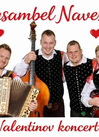 Romantični Valentinov koncert ansambla Naveza nocoj na TV Veseljak Golica!