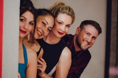 Gregor Ravnik in njegova ekipa v sproščenem trenutk