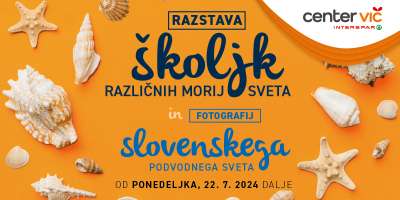 Razstava školjk in fotografij »Pod gladino slovenskega morja« v Centru Vič