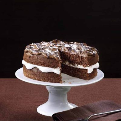 lighty and fluffy chocolate mocha cakedouble choc cardamom pots