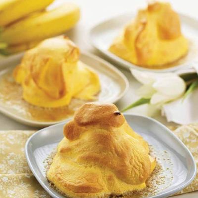 Bananennockerln mit Honigmilch