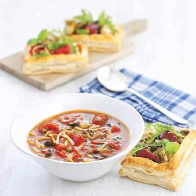 spicy pasta soup