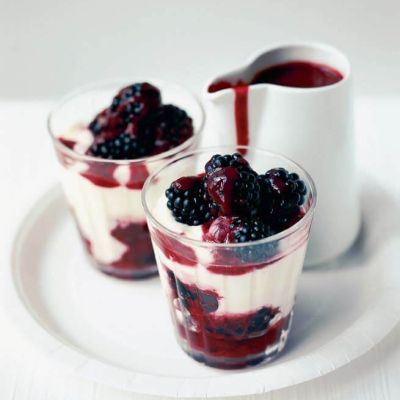 Blackberry honey creamsSimply summer fruitspage 99