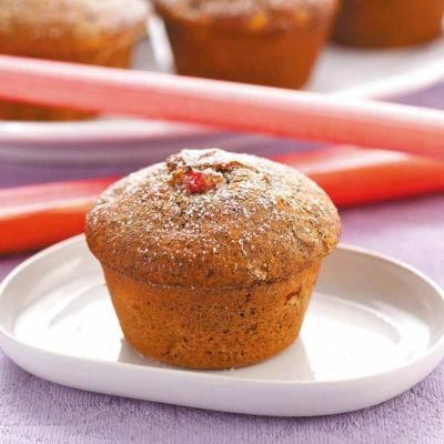 Rhabarber-Mohn-Muffins