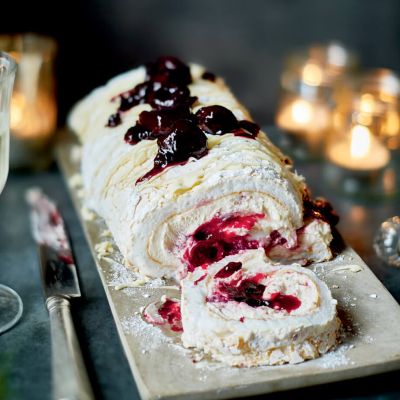 Rulada beli gozdiček z meringo