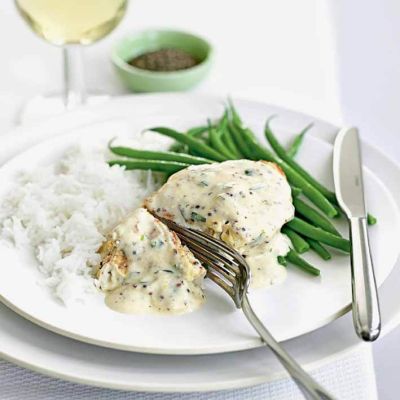 creamy mustard and tarragon chicken