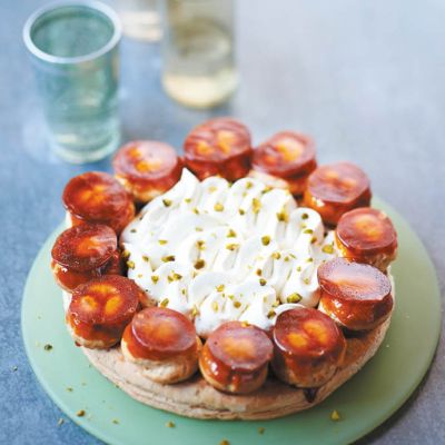 Torta St Honore s pistacijami in limono A