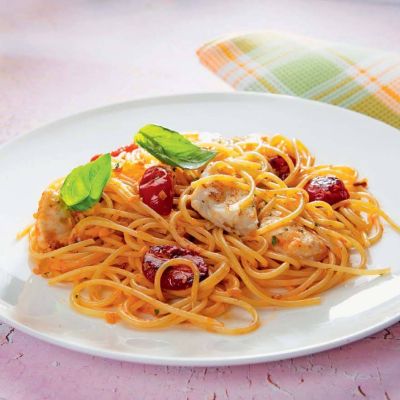 spageti z morsko zabo