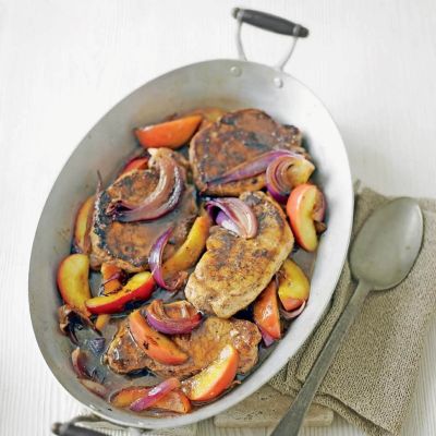 fruity pork steaks