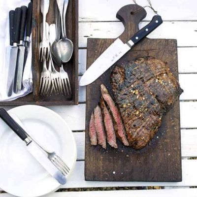 seared beef with orange and chilli