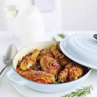 chicken and bacon cacciatore