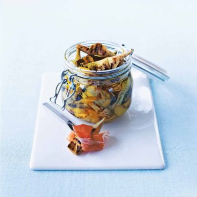 Chargrilled artichokes with lemonMake your own deli treatspage 60